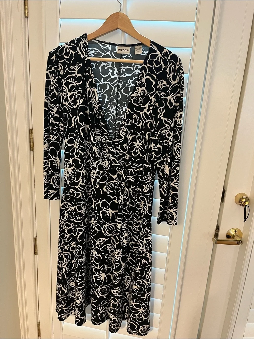 chicos midi dresses Dress Party By In Black & Cream, Size: S Imported. Formal Dresses Chicos Cold Shoulder